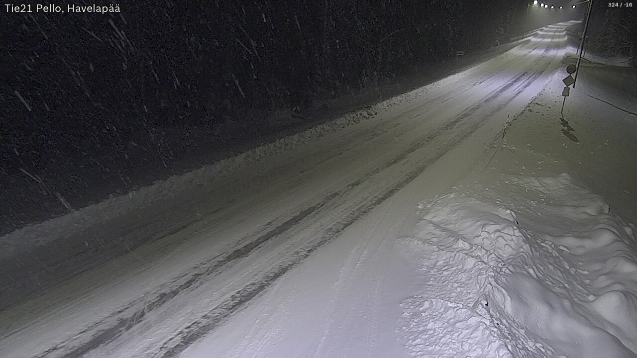 Kelikamerat Kuva Tie 21 Pello, Havelanpää, Pello, Lappi