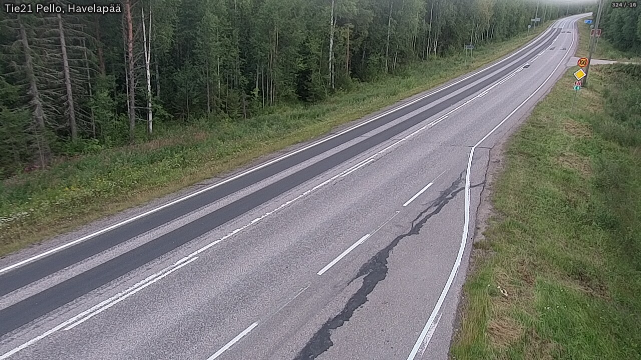 Weather Camera Image Road 21 Pello, Havelanpää, Pello, Lappi