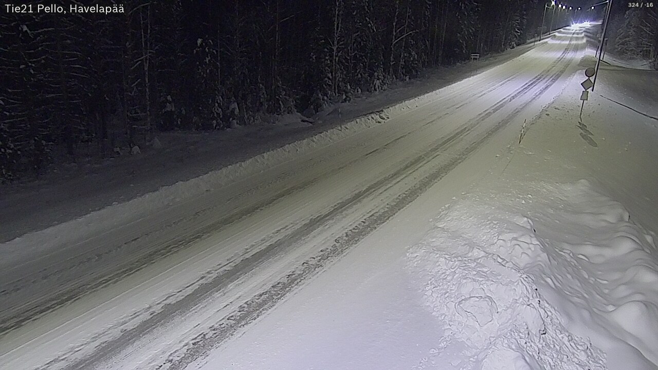 Kelikamerat Kuva Tie 21 Pello, Havelanpää, Pello, Lappi