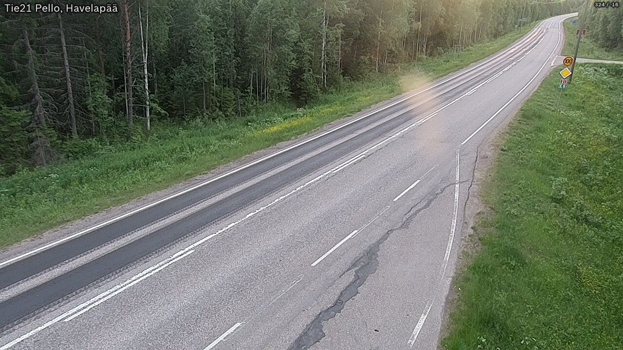 Kelikamerat Kuva Tie 21 Pello, Havelanpää, Pello, Lappi