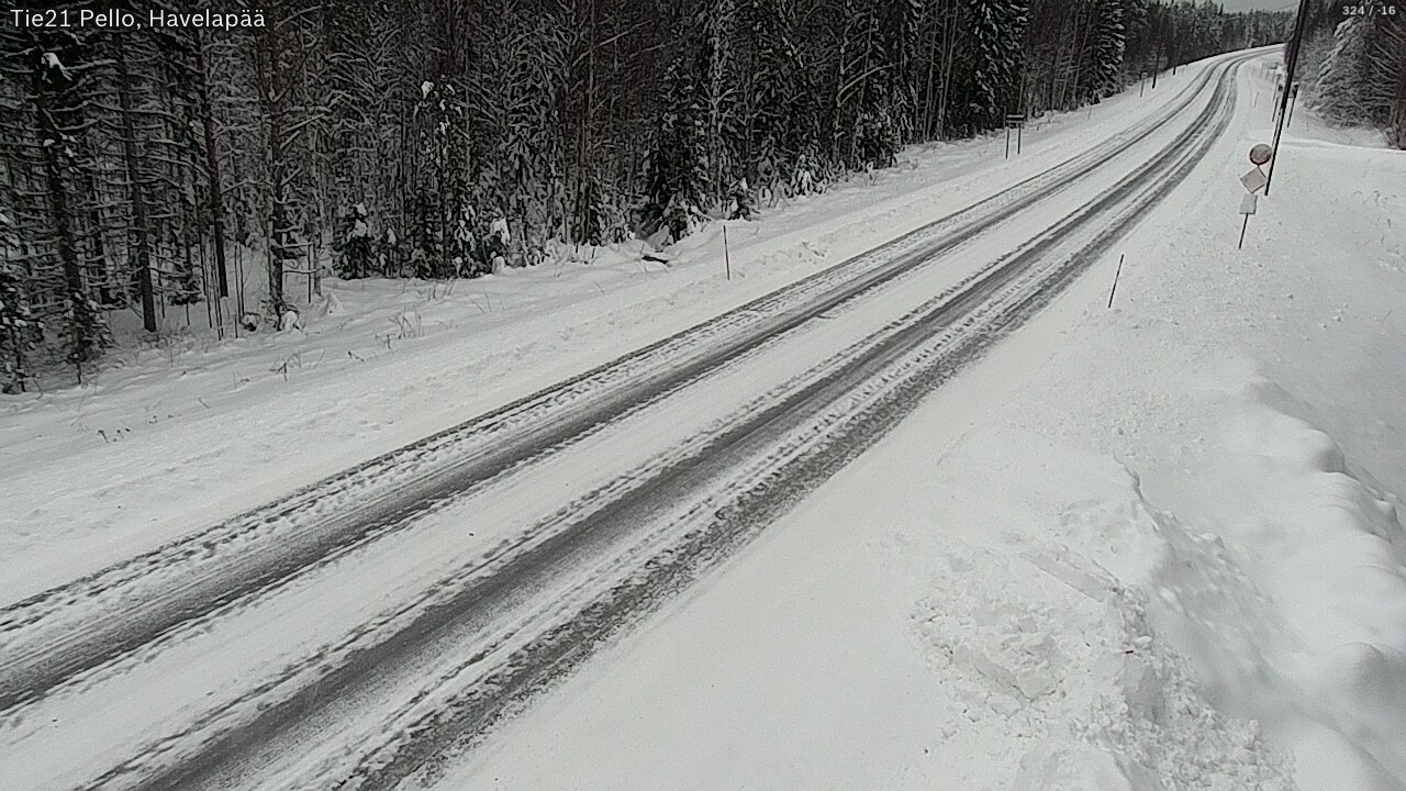 Kelikamerat Kuva Tie 21 Pello, Havelanpää, Pello, Lappi
