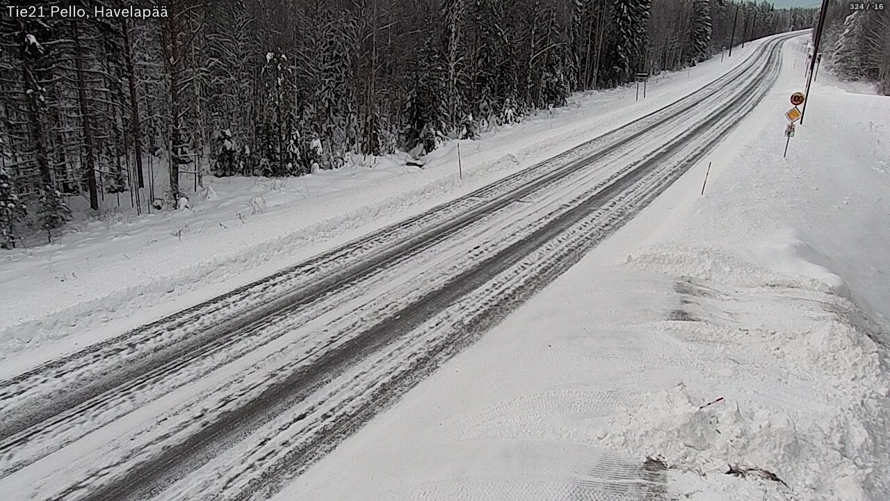 Weather Camera Image Road 21 Pello, Havelanpää, Pello, Lappi