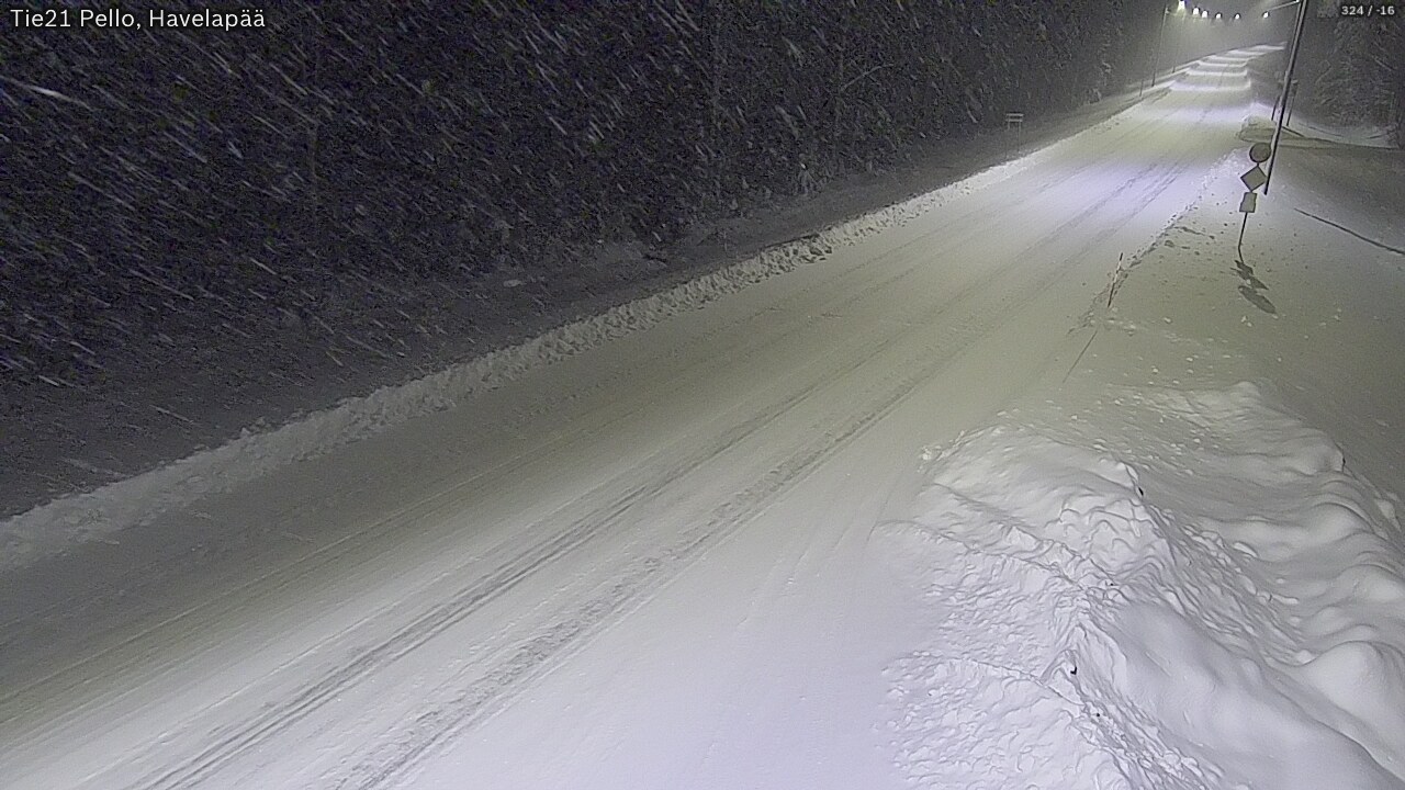 Kelikamerat Kuva Tie 21 Pello, Havelanpää, Pello, Lappi