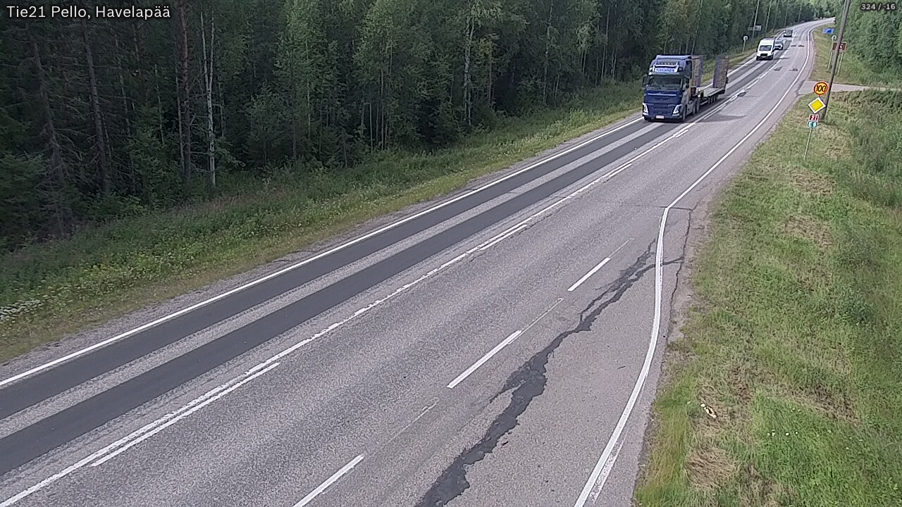 Kelikamerat Kuva Tie 21 Pello, Havelanpää, Pello, Lappi