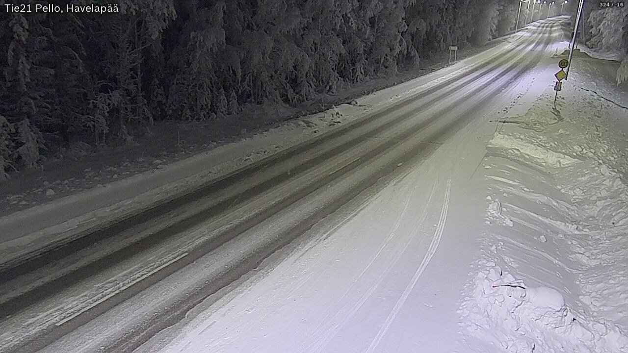 Kelikamerat Kuva Tie 21 Pello, Havelanpää, Pello, Lappi