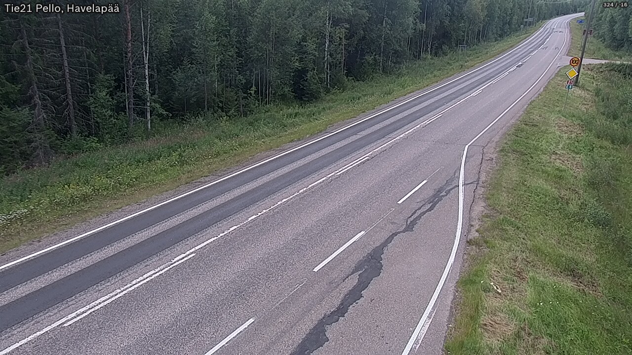 Kelikamerat Kuva Tie 21 Pello, Havelanpää, Pello, Lappi