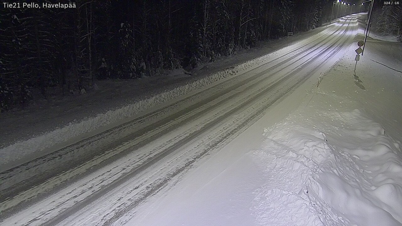 Kelikamerat Kuva Tie 21 Pello, Havelanpää, Pello, Lappi