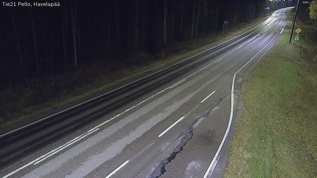 Kelikamerat Kuva Tie 21 Pello, Havelanpää, Pello, Lappi