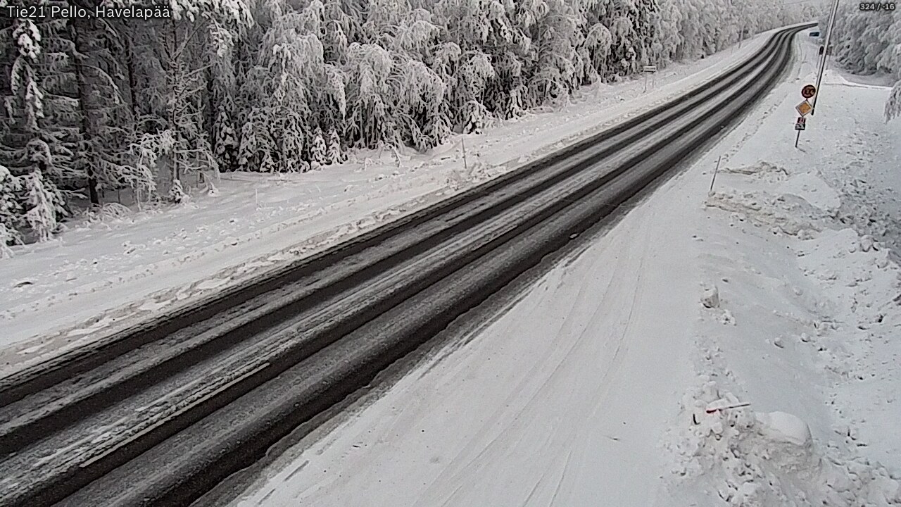 Kelikamerat Kuva Tie 21 Pello, Havelanpää, Pello, Lappi