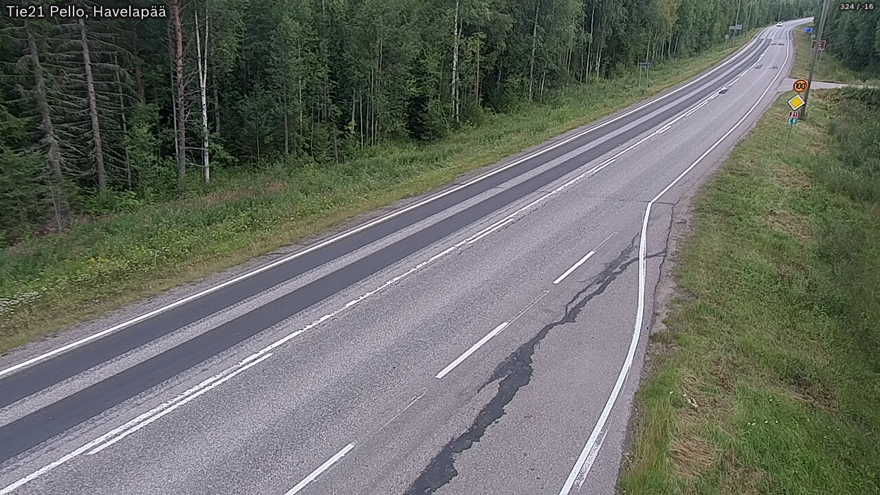Weather Camera Image Road 21 Pello, Havelanpää, Pello, Lappi