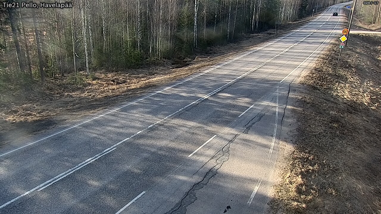Weather Camera Image Väg 21 Pello, Havelanpää, Pello, Lappi
