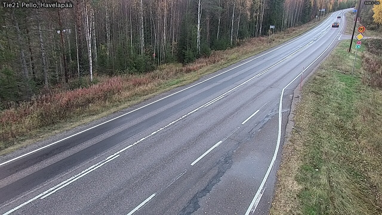 Kelikamerat Kuva Tie 21 Pello, Havelanpää, Pello, Lappi