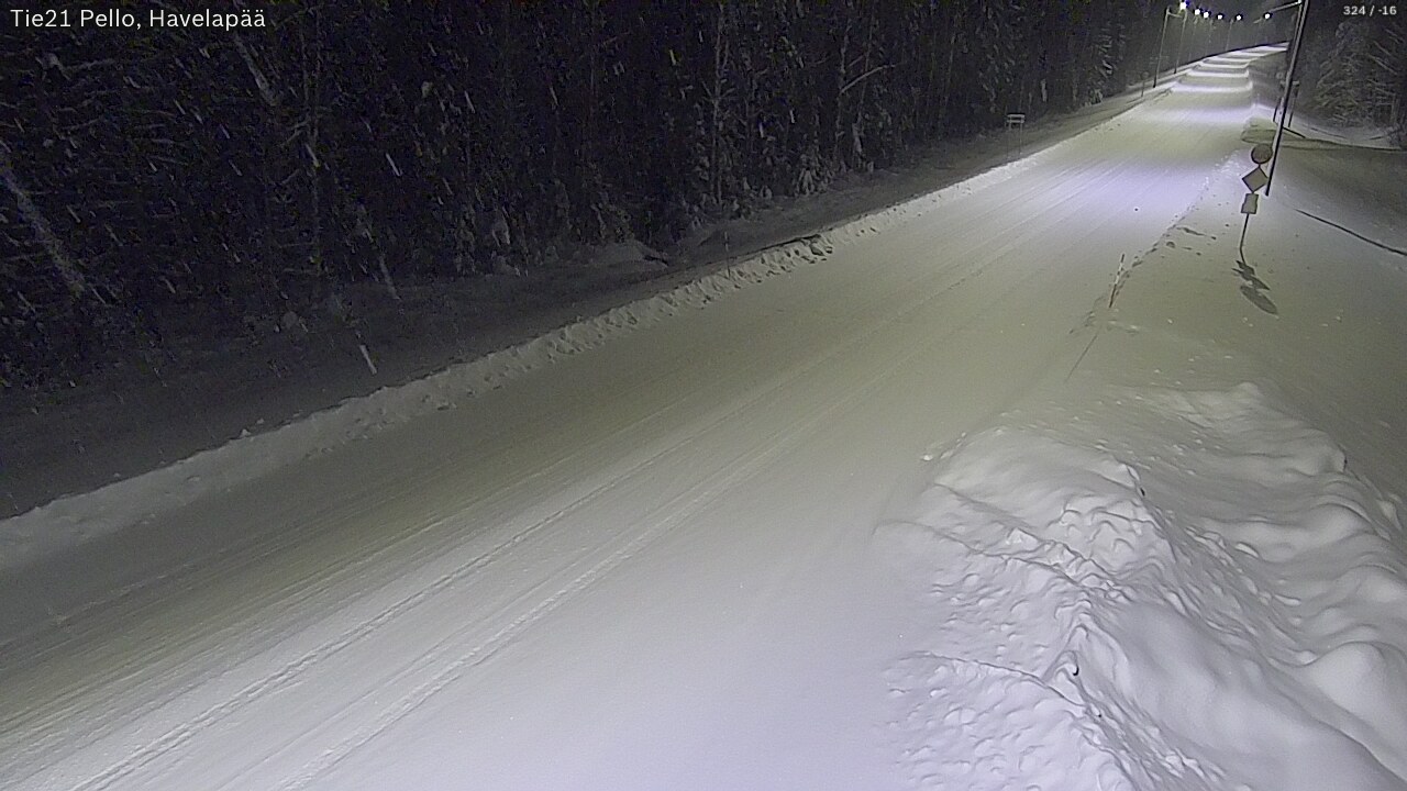 Kelikamerat Kuva Tie 21 Pello, Havelanpää, Pello, Lappi