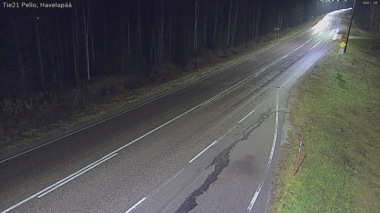 Kelikamerat Kuva Tie 21 Pello, Havelanpää, Pello, Lappi