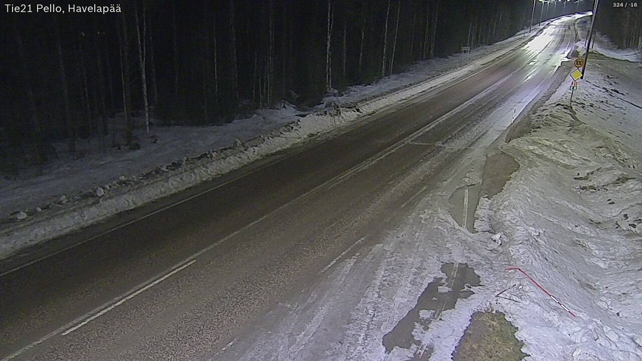 Kelikamerat Kuva Tie 21 Pello, Havelanpää, Pello, Lappi