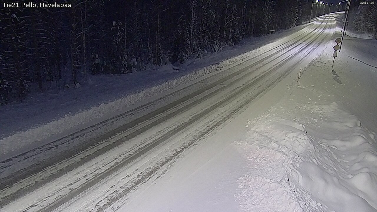 Kelikamerat Kuva Tie 21 Pello, Havelanpää, Pello, Lappi