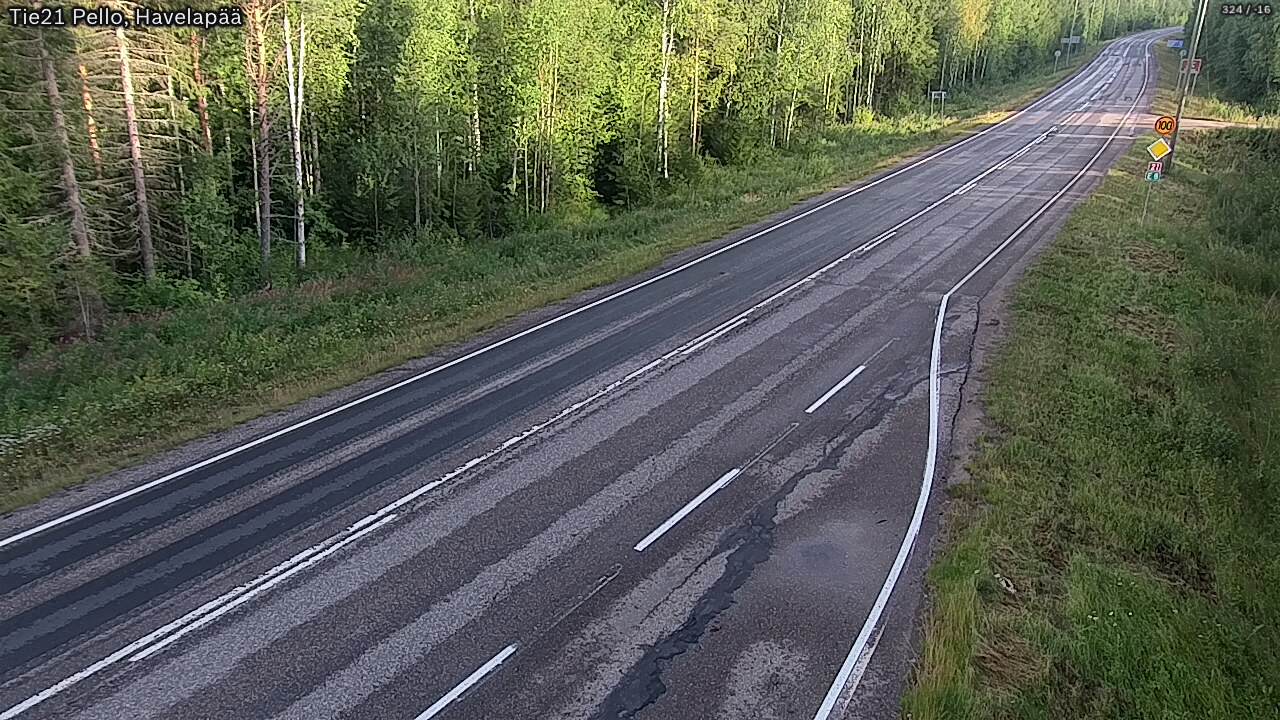 Kelikamerat Kuva Tie 21 Pello, Havelanpää, Pello, Lappi