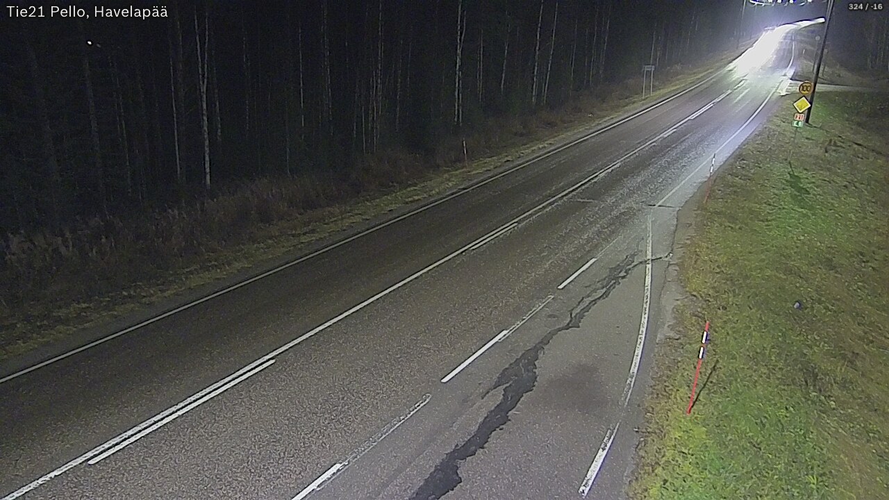 Kelikamerat Kuva Tie 21 Pello, Havelanpää, Pello, Lappi