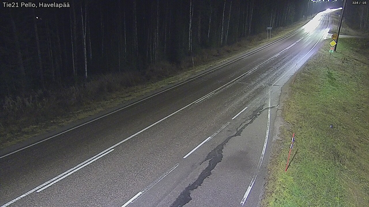 Kelikamerat Kuva Tie 21 Pello, Havelanpää, Pello, Lappi