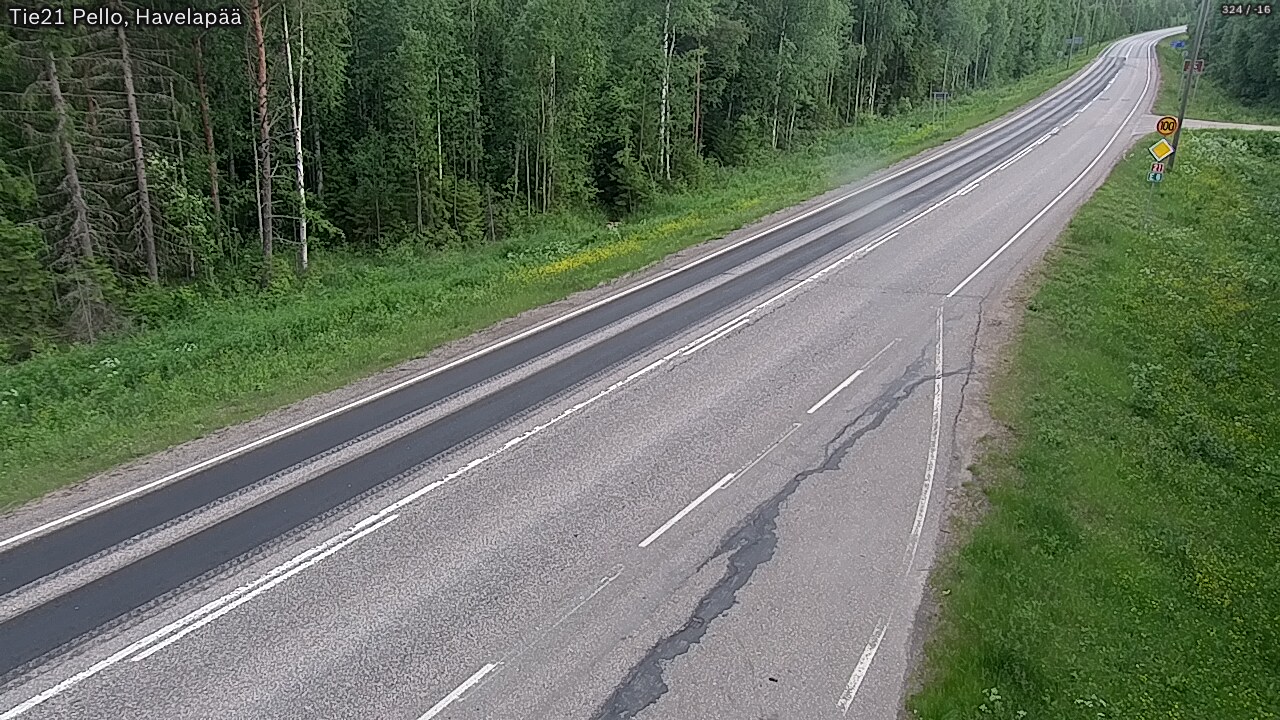 Kelikamerat Kuva Tie 21 Pello, Havelanpää, Pello, Lappi