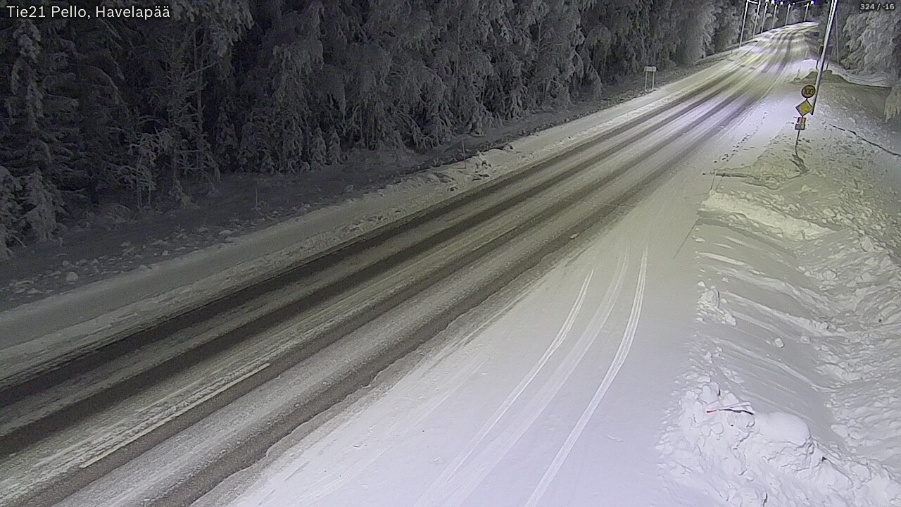 Kelikamerat Kuva Tie 21 Pello, Havelanpää, Pello, Lappi