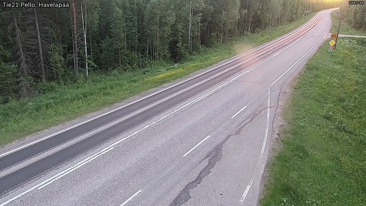 Kelikamerat Kuva Tie 21 Pello, Havelanpää, Pello, Lappi