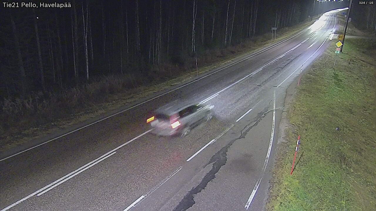 Kelikamerat Kuva Tie 21 Pello, Havelanpää, Pello, Lappi