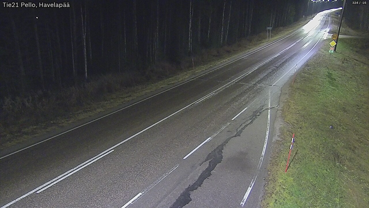 Kelikamerat Kuva Tie 21 Pello, Havelanpää, Pello, Lappi