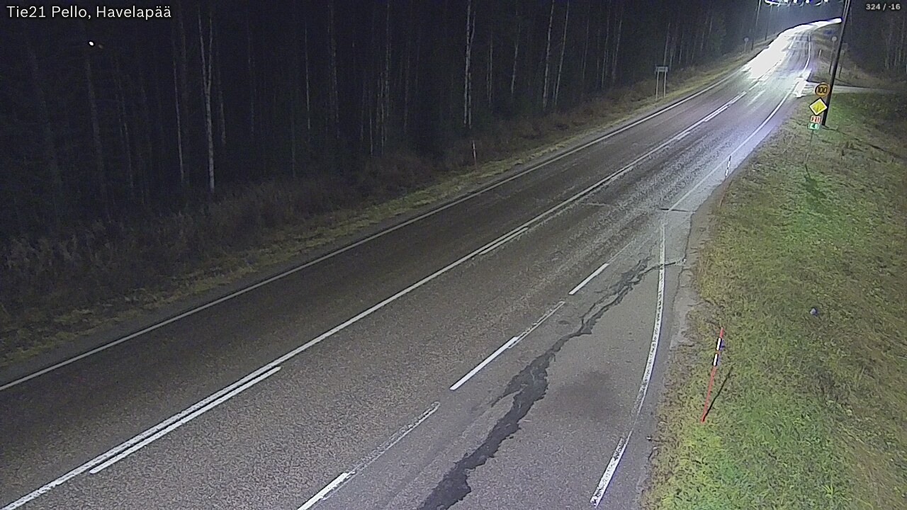 Kelikamerat Kuva Tie 21 Pello, Havelanpää, Pello, Lappi