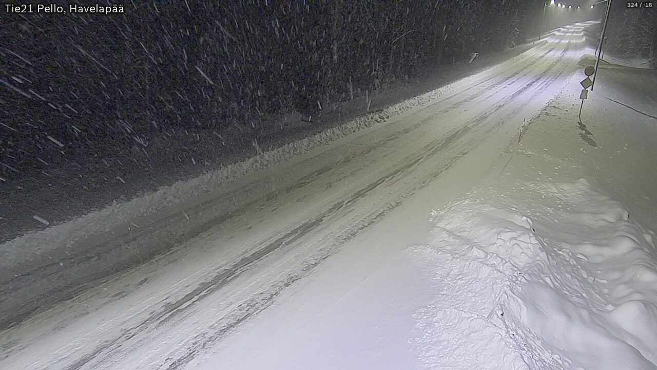 Kelikamerat Kuva Tie 21 Pello, Havelanpää, Pello, Lappi