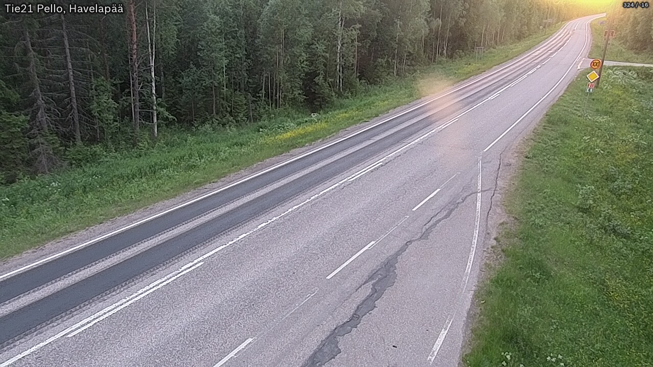 Kelikamerat Kuva Tie 21 Pello, Havelanpää, Pello, Lappi