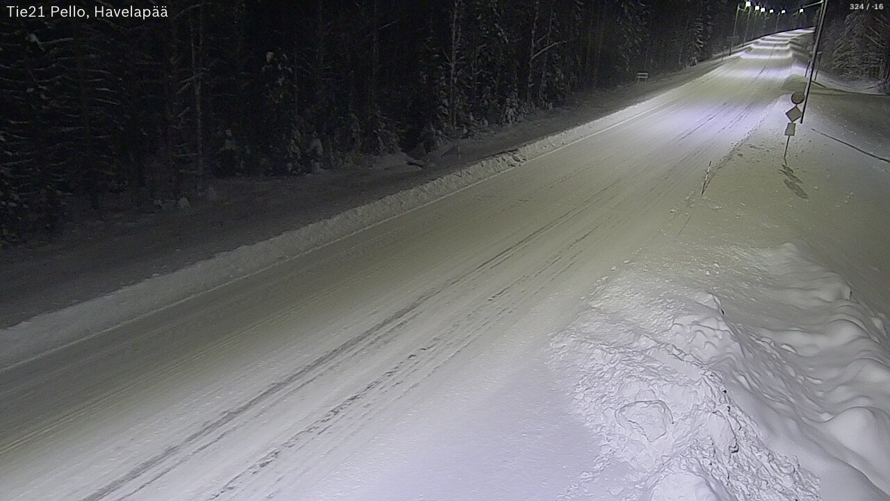 Kelikamerat Kuva Tie 21 Pello, Havelanpää, Pello, Lappi