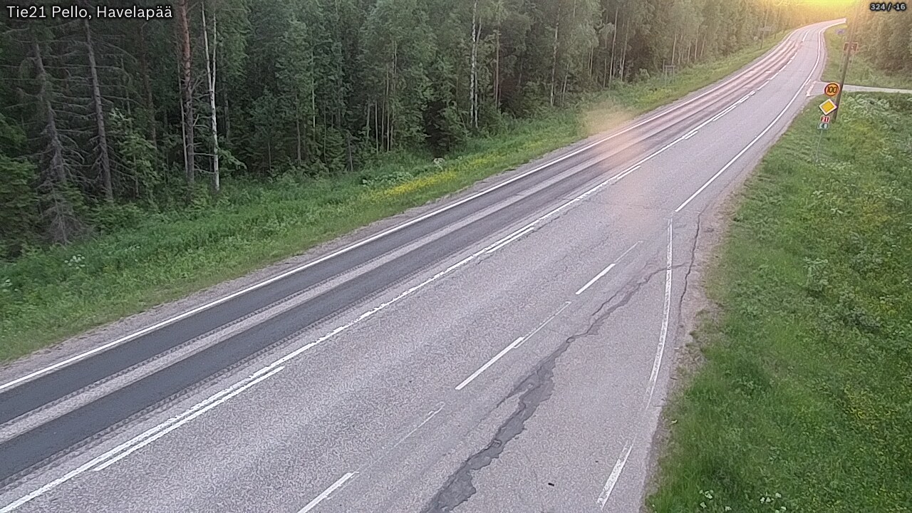 Kelikamerat Kuva Tie 21 Pello, Havelanpää, Pello, Lappi