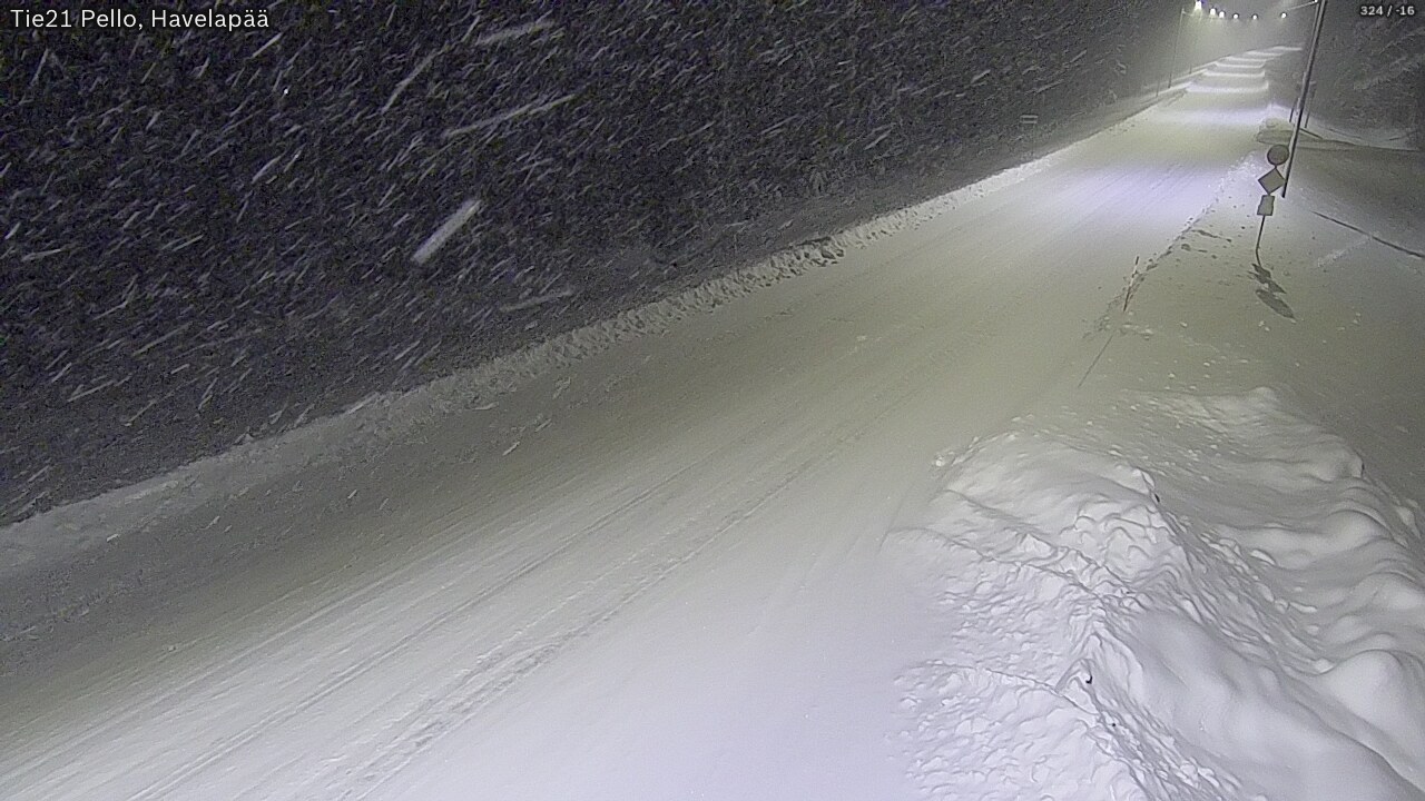 Kelikamerat Kuva Tie 21 Pello, Havelanpää, Pello, Lappi