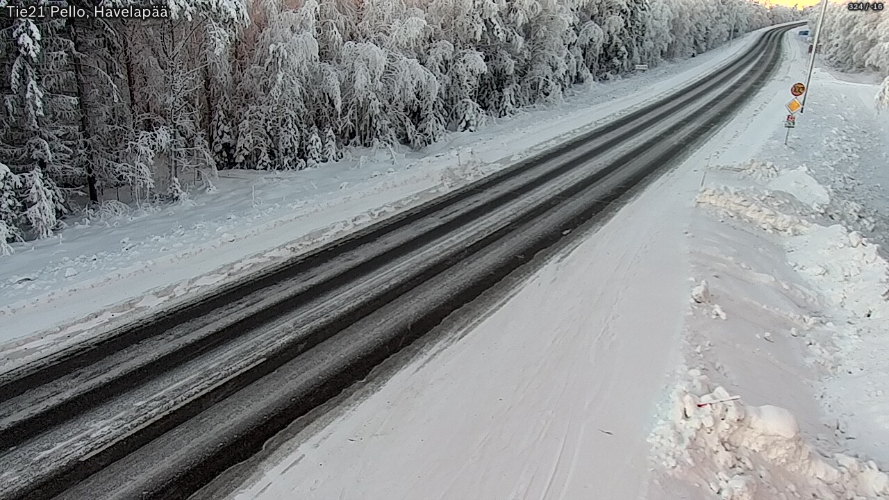 Kelikamerat Kuva Tie 21 Pello, Havelanpää, Pello, Lappi