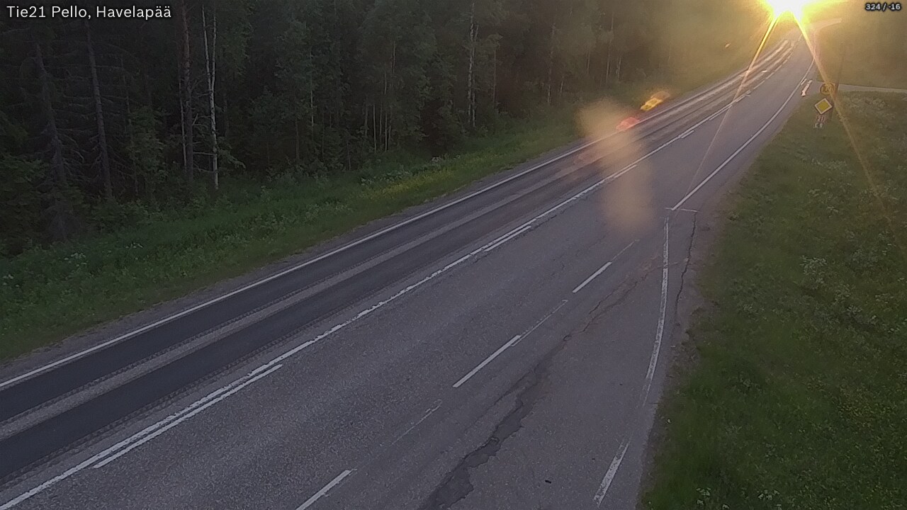 Kelikamerat Kuva Tie 21 Pello, Havelanpää, Pello, Lappi