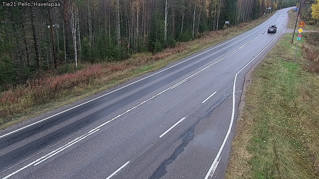 Kelikamerat Kuva Tie 21 Pello, Havelanpää, Pello, Lappi