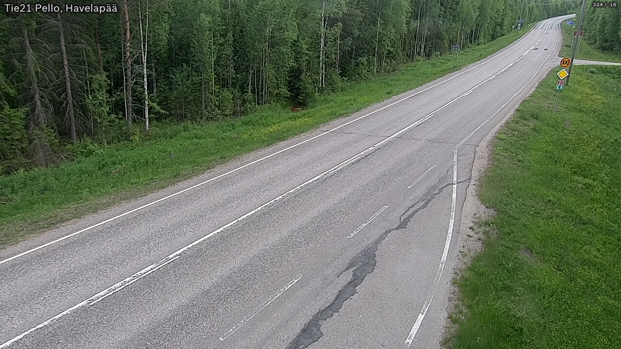 Weather Camera Image Road 21 Pello, Havelanpää, Pello, Lappi