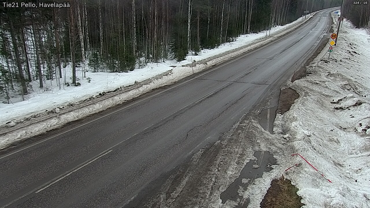 Kelikamerat Kuva Tie 21 Pello, Havelanpää, Pello, Lappi