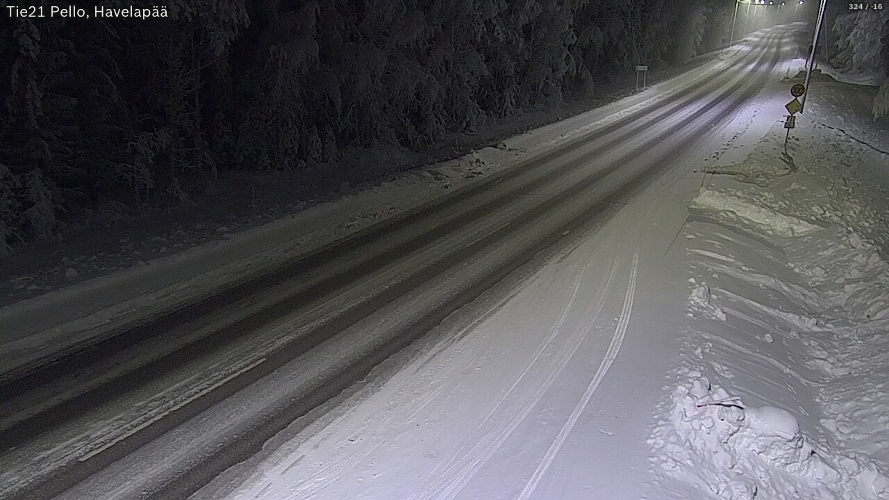 Kelikamerat Kuva Tie 21 Pello, Havelanpää, Pello, Lappi