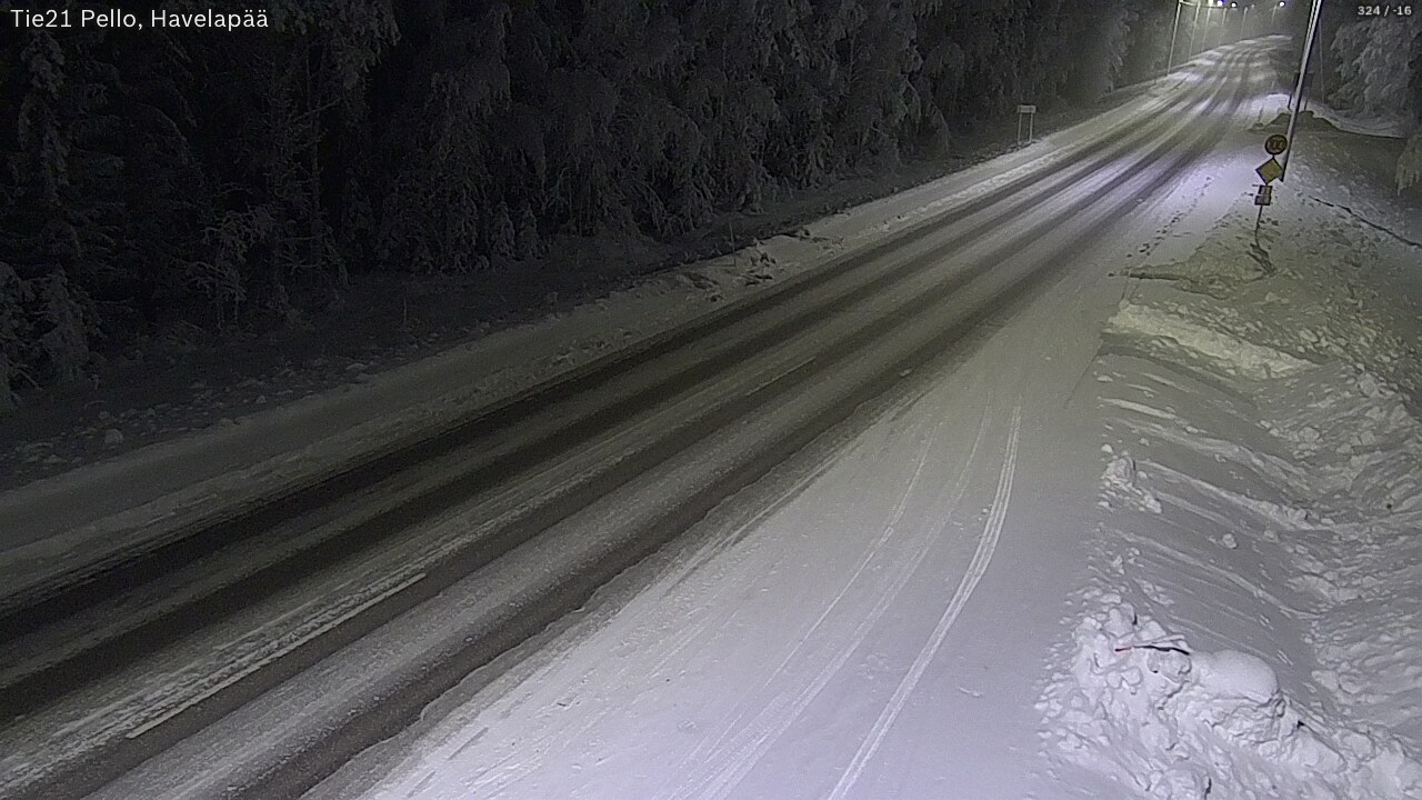 Kelikamerat Kuva Tie 21 Pello, Havelanpää, Pello, Lappi