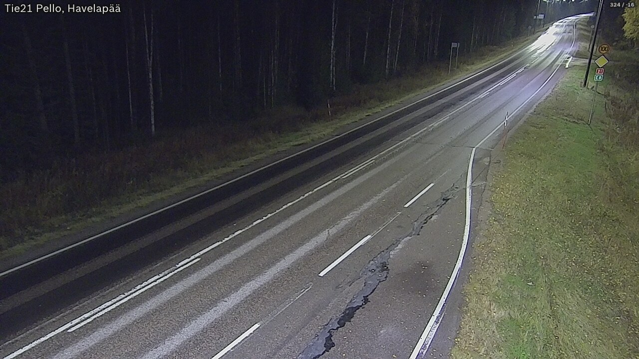 Kelikamerat Kuva Tie 21 Pello, Havelanpää, Pello, Lappi