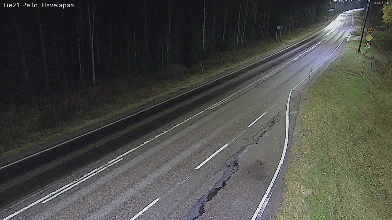 Kelikamerat Kuva Tie 21 Pello, Havelanpää, Pello, Lappi