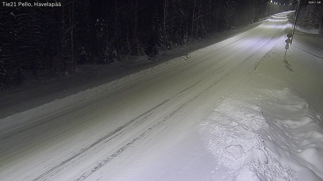 Kelikamerat Kuva Tie 21 Pello, Havelanpää, Pello, Lappi