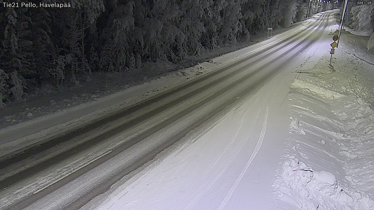 Kelikamerat Kuva Tie 21 Pello, Havelanpää, Pello, Lappi
