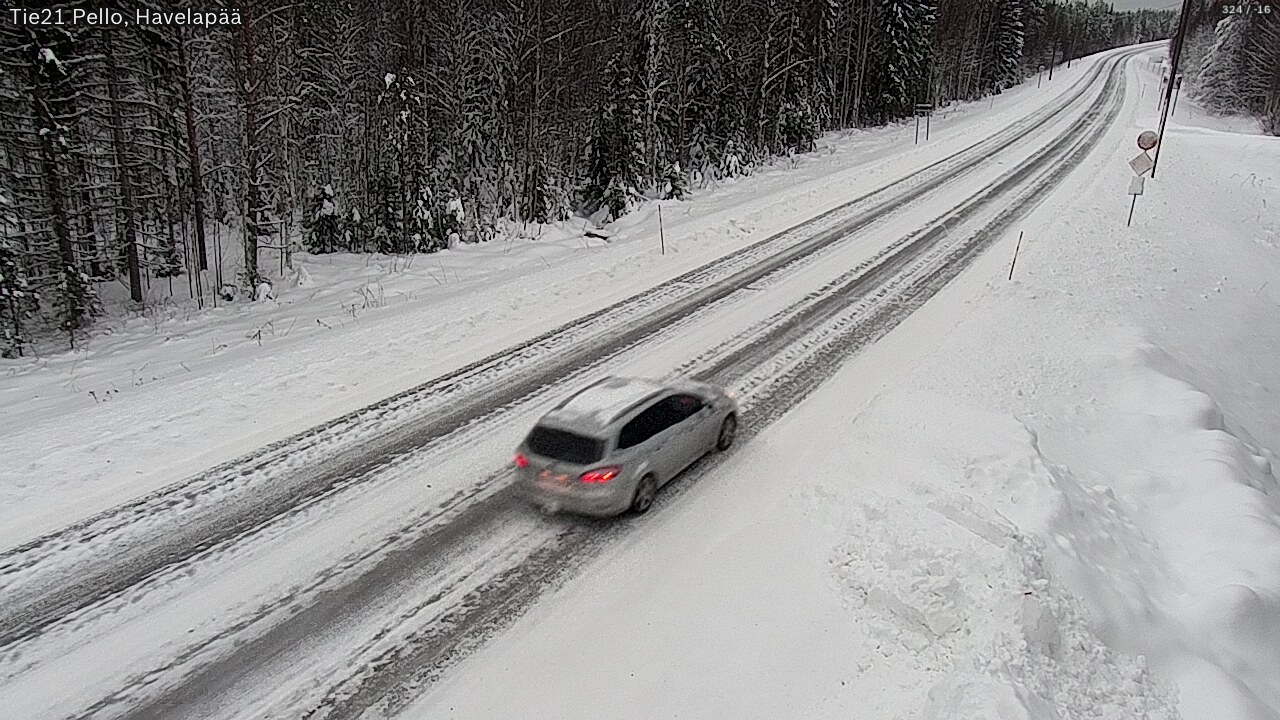 Kelikamerat Kuva Tie 21 Pello, Havelanpää, Pello, Lappi