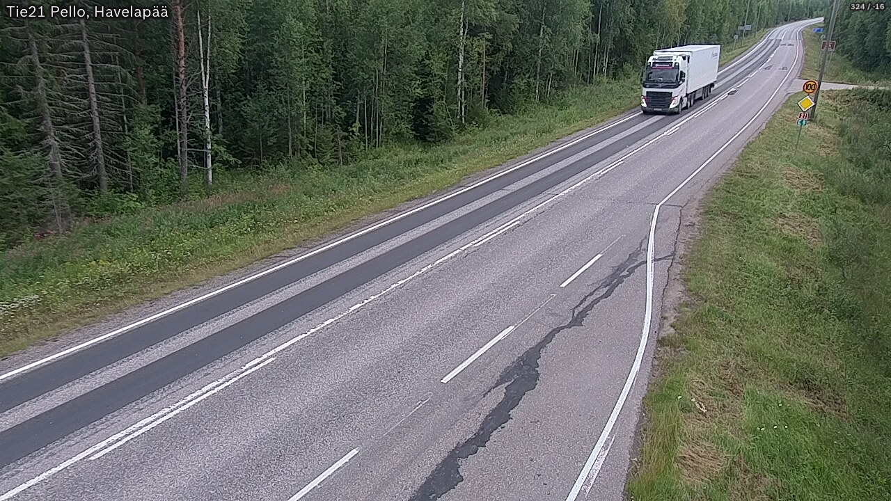 Weather Camera Image Road 21 Pello, Havelanpää, Pello, Lappi