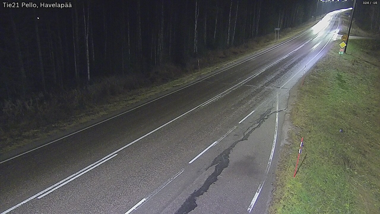 Kelikamerat Kuva Tie 21 Pello, Havelanpää, Pello, Lappi