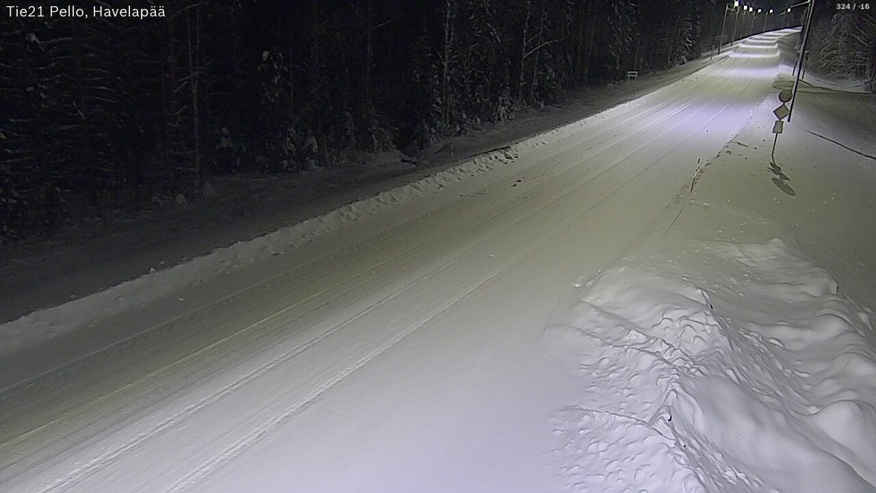 Kelikamerat Kuva Tie 21 Pello, Havelanpää, Pello, Lappi