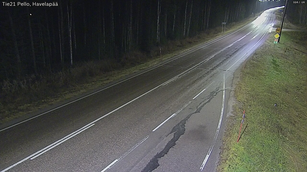 Kelikamerat Kuva Tie 21 Pello, Havelanpää, Pello, Lappi